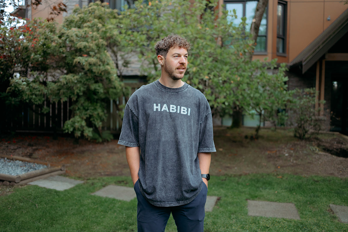 Unisex Habibi Mineral Wash Crew (Grey or Brown) – My Little Habibi