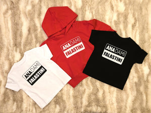 Kids Ana Dami Falastini Hoodie