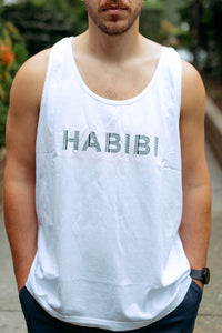 Adult Unisex Habibi Tank Top White