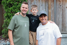 Load image into Gallery viewer, Descendant of the Nakba Unisex Adult T-shirt (in Olive Green)