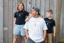 Load image into Gallery viewer, Grandchild of the Nakba Unisex Adult T-shirt (in white and black)