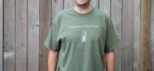 Load image into Gallery viewer, Descendant of the Nakba Unisex Adult T-shirt (in Olive Green)