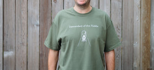 Descendant of the Nakba Unisex Adult T-shirt (in Olive Green)