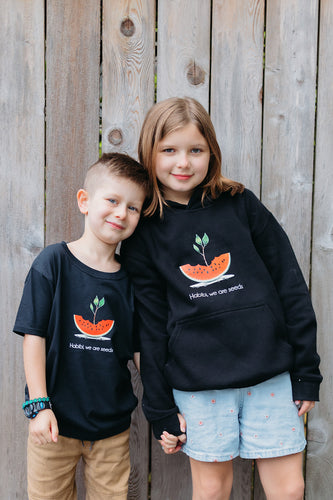 Youth watermelon Hoodie (Black, Grey, or Pink)