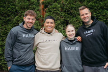 Load image into Gallery viewer, Adult Unisex Habibi in &quot;friends&quot; print hoodie (Beige)