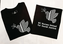 Load image into Gallery viewer, BC Nurses United for Social Justice T-shirt (2 colors)