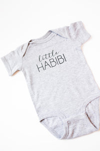 Little Habibi Onesie (Black, Grey, Green and White)
