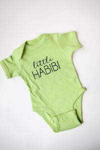 Little Habibi Onesie (Black, Grey, Green and White)