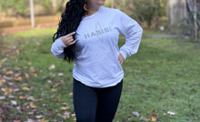 Load image into Gallery viewer, Unisex Habibi Long-Sleeve T (White)