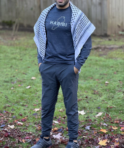 Unisex Habibi Long-Sleeve T (Charcoal)