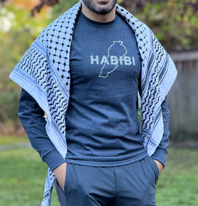 Unisex Habibi Long-Sleeve T (Charcoal)