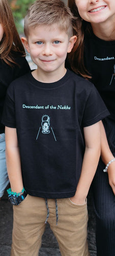 Descendant of the Nakba Kids T-shirt (Black)