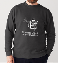 Load image into Gallery viewer, BC Nurses United for Social Justice Crewneck Sweater (2 colors)