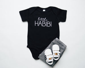 Baby Little Habibi Onesie Black