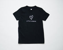 Load image into Gallery viewer, Kids Little Habibi Heart T-shirt Black