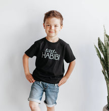 Load image into Gallery viewer, Kids Little Habibi T-shirt Black