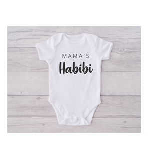 Baby Onesie Mama's Habibi White